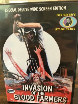 Invasion Of The Blood Farmers Dvd Ed Adlum Fred Olen Ray Cult Classic Rare