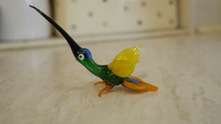 Murano Glass? Rare And Delicate Humming Bird.  Vintage.
