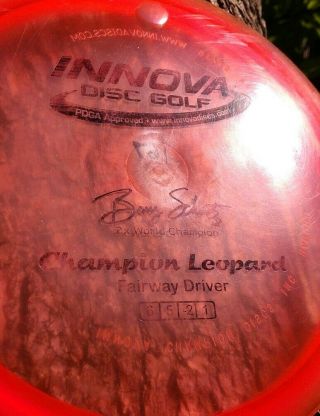 Innova - rare 2012 good cond Penned/Pre Embos CAL.  mold Champion LEOPARD - 167g 2