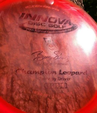 Innova - rare 2012 good cond Penned/Pre Embos CAL.  mold Champion LEOPARD - 167g 5
