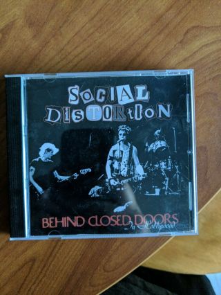 Rare Social Distortion Behind Closed Doors In Hollywood Cd Tsol Adolescents D.  I.