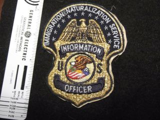 Federal Defunct Vintage Immigration Justice Service Information Officer Rare Old