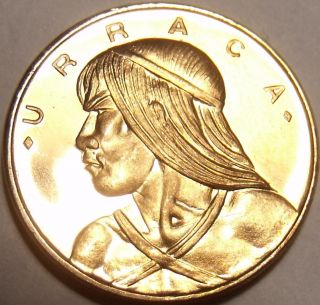 Panama Centesimo,  1970 Rare Proof Only 9,  528 Minted Uracca