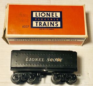 Rare Vintage Lionel 1001 T,  Scout Tender,  Metal,  Black,  O Scale Ob.