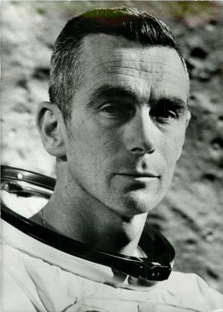 Apollo 10 Commander Eugene A.  Cernan,  Rare 1969 Press Photo 6,  5 " X 5 "