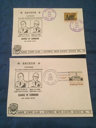 2 Saceur Covers From 1979 Army - All Unaddressed Rarely Seen