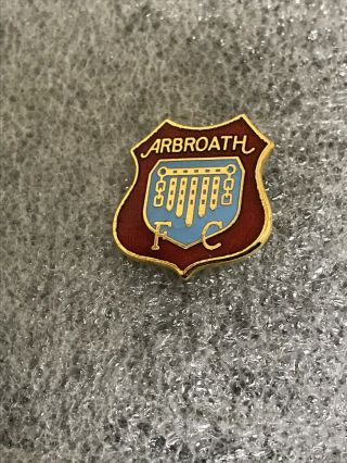 Very Rare & Old Arbroath Fc Supporter Enamel Badge - Scotland - Scottish League