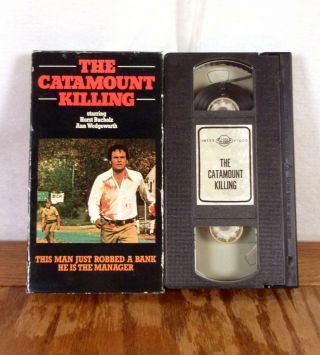 Rare Oop The Catamount Killing Vhs Movie Tape Horror 1986 Interglobal Canadian