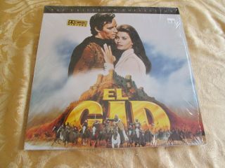 El Cid - Laserdisc Vintage Rare Laser Disc Action Drama Charlton Heston