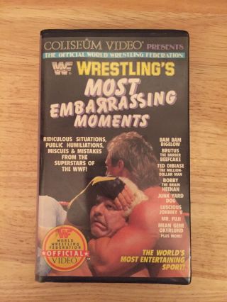 Wwf Wrestling’s Most Embarrassing Moments Coliseum Video Vhs Wwe Rare