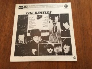 The Beatles Rubber Soul LP Rare Lime Green Label VG/VG,  Rock Vinyl 4
