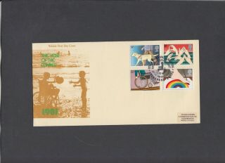 1981 Disabled Veldale First Day Cover.  Rarely Seen.