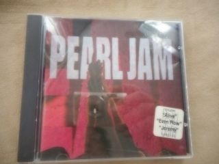 Pearl Jam " Ten " 1st Press Cd With Advertising The Singles Rare 1991 Grunge