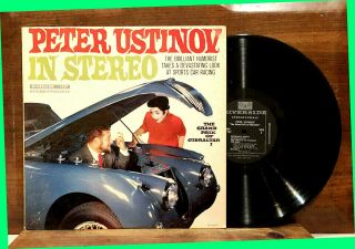 The Grand Prix Of Gibraltar Peter Ustinov 12 " Lp Rare 1959 Riverside Rlp 1127 Ex