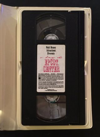 A Day at Epcot Center RARE SOUVENIR VHS in Clamshell WALT DISNEY WORLD Florida 4
