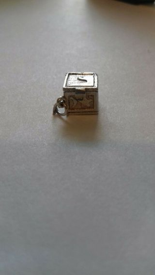 Vintage Rare Silver Opening Jack In The Box Charm