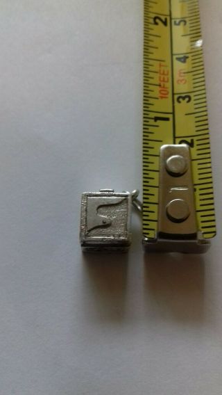 Vintage rare silver opening Jack in the Box charm 5