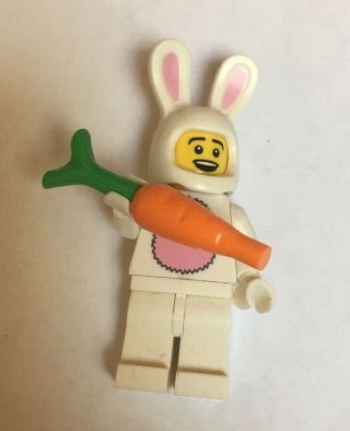 Bunny Suit Guy Lego Series 7 Mini Figure With Carrot Rare Collectible