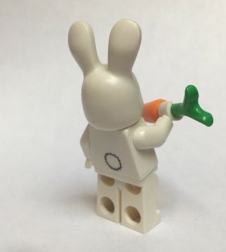 BUNNY SUIT GUY LEGO SERIES 7 MINI FIGURE WITH CARROT RARE Collectible 3