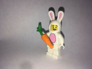 BUNNY SUIT GUY LEGO SERIES 7 MINI FIGURE WITH CARROT RARE Collectible 4