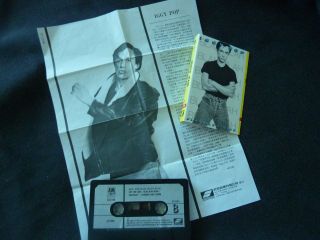 Iggy Pop Blah Blah Blah Ultra Rare Cassette Tape,  Lyric Sheet