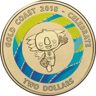 2018 Gold Coast Xxi Commonwealth Games $2 Unc Coin 