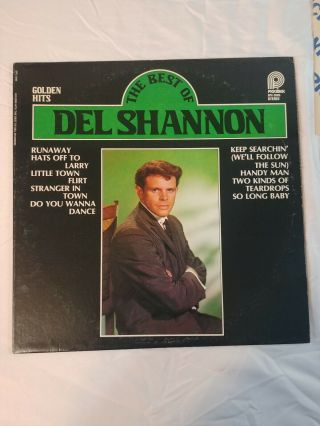 1978 Rare Del Shannon Golden Hits/the Best Of Del Shannonspc - 3595 Lp33