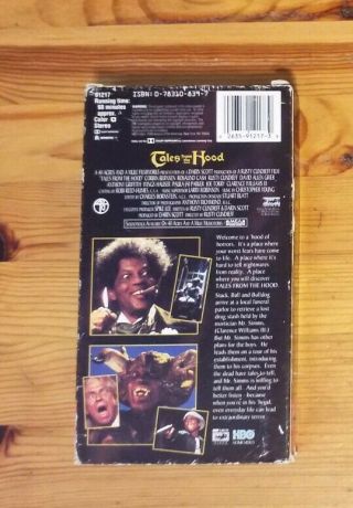 Tales From the Hood RARE and OOP VHS HBO Home Video 1995 Cult Horror 2