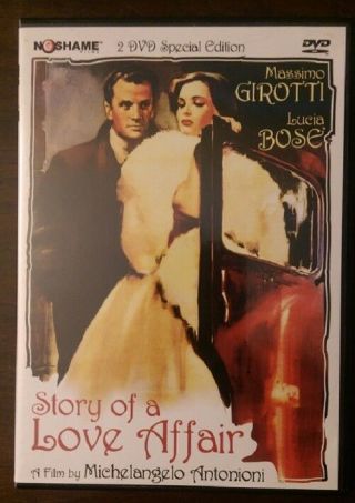 Story Of A Love Affair Dvd Out Of Print Rare No Shame 2 - Disc Special Edition Oop