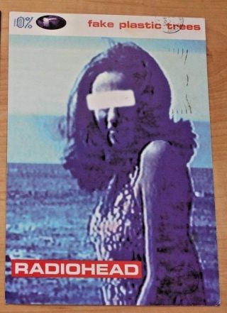 Radiohead: Fake Plastic Trees Promotional Postcard - Rare