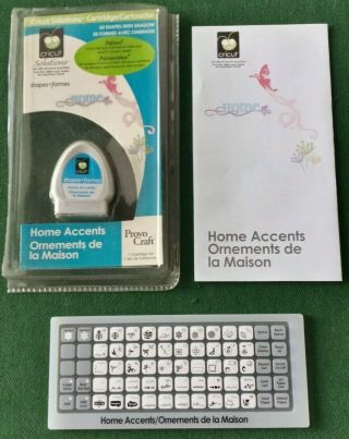 Cricut Home Accents Cartridge - Unknown If Linked - Complete - Quick Ship - Rare