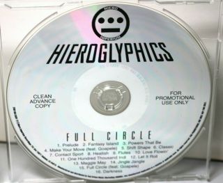 Hieroglyphics " Full Circle " Rare Full Length Promo Cd / Advance / Version