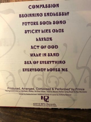 Prince Symbol - 20TEN - 20 Ten - RARE - Promo CD Album - Post 3