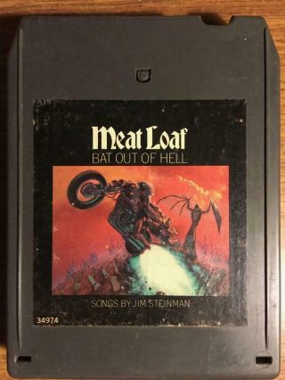Meat Loaf Bat Out Of Hell Rare 8 Track Tape Late Nite Bargain