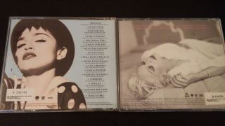 2 Madonna Cds: Greatest Hits & Bedtime Stories Rare Bmg Versions