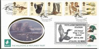Wildfowl Wetlands 1996 Benham Official Double Postmarked Rare Fdc Blcs124 A786