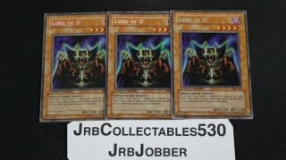 Yugioh Lord Of D.  Bpt - 004 Secret Rare X3 All Have Heavy Play
