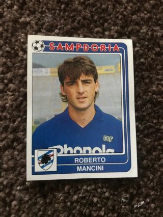 Rare Calciatori 1986 87 Panini Sticker Mancini