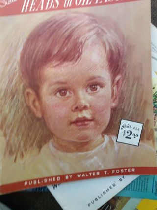Stella Mackie Paints: Heads In Oil Pastels (walter Foster Book 159) Rare