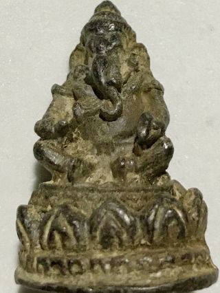 Phra Phikanet/phikanesuan Lp Rare Old Thai Buddha Amulet Pendant Magic Ancient54