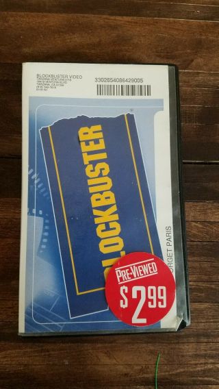 Forget Paris - Rare Vhs Tape Blockbuster Video Clamshell