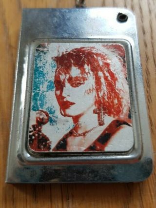 Madonna Very Rare Metal Keyring With Secret Address Book Pages C.  1986
