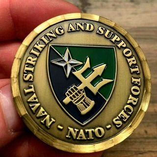 U.  S.  Naval Striking And Support Forces Nato Challenge Coin.  True Rare
