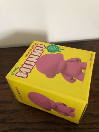 kidrobot DIY pink mini munny - designer art urban vinyl toy figure - MIB rare 4