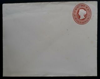Rare 1890 Victoria Australia 1d Pre Print Embossed Envelope Stamp Duty