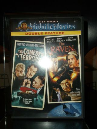 The Comedy Of Terrors/the Raven - Midnite Movies Double Feature Rare & Oop
