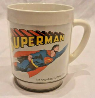 VTG SUPERMAN Movie DC Comics Christopher Reeve RARE 1978 Collector Drinking Mug 2