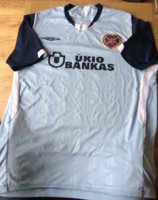 Rare 2009/10 Hearts Fc Away Shirt Umbro Scotland Xl Football Shirt