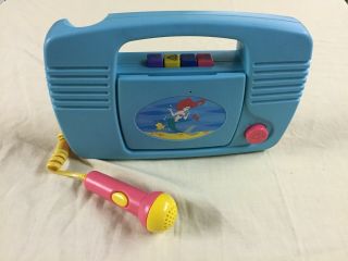 Vintage The Little Mermaid Sing Along Cassette Tape Player 90 