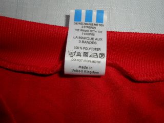 Adidas True Vintage Rare Trefoil 80 ' s UK Football Sport Jersey Shirt Trikot XL 5